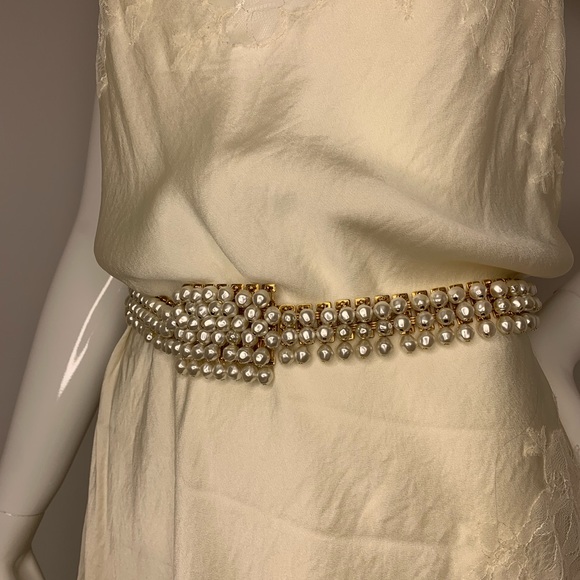 Christian Dior faux pearl waist belt - Picture 5 of 6